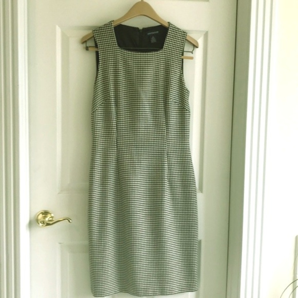 Ann Taylor houndstooth/ tweed dress